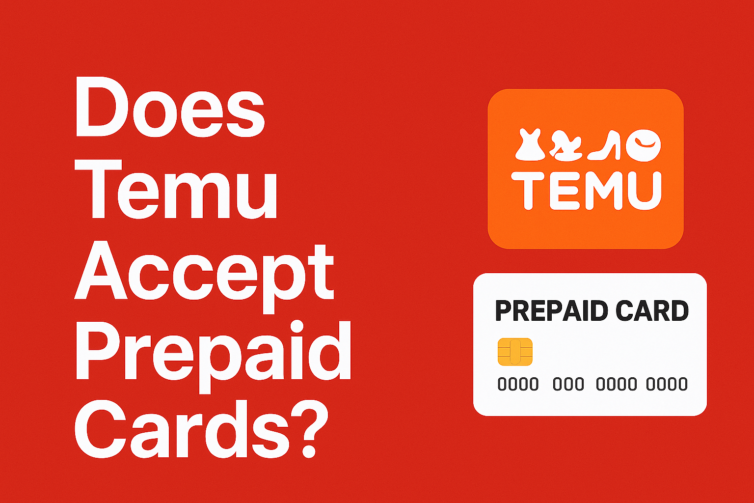 Does Temu Accept Prepaid Cards?